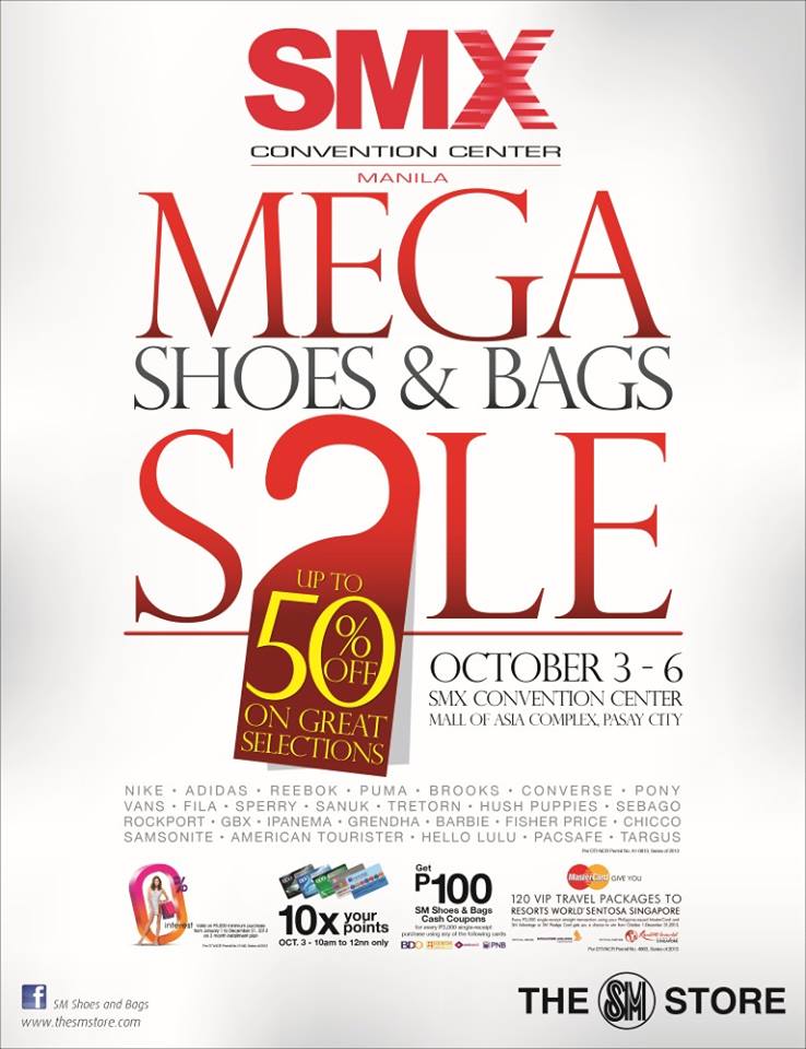 Mega Shoes & Bags Sale @ SMX Convention Center October 2013