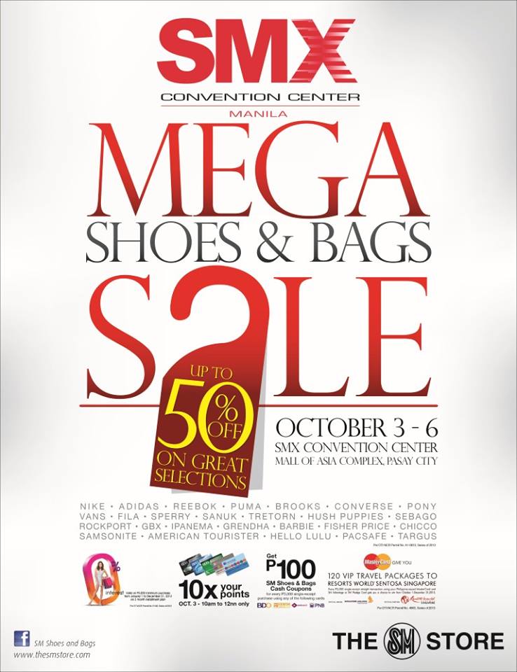 Mega Shoes & Bags Sale @ SMX Convention Center October 2013