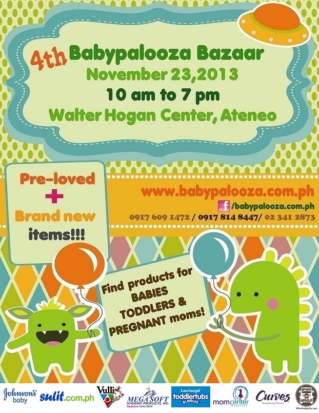 4th Babypalooza Bazaar @ Ateneo De Manila University November 2013