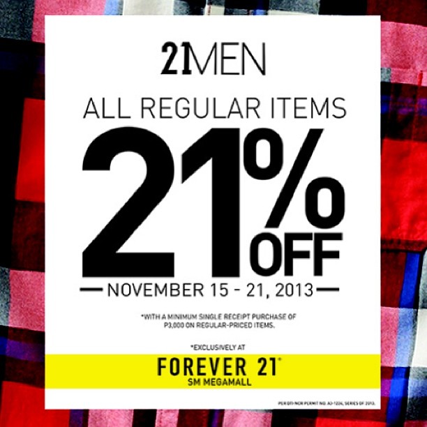 Forever 21 Menswear Sale November 2013