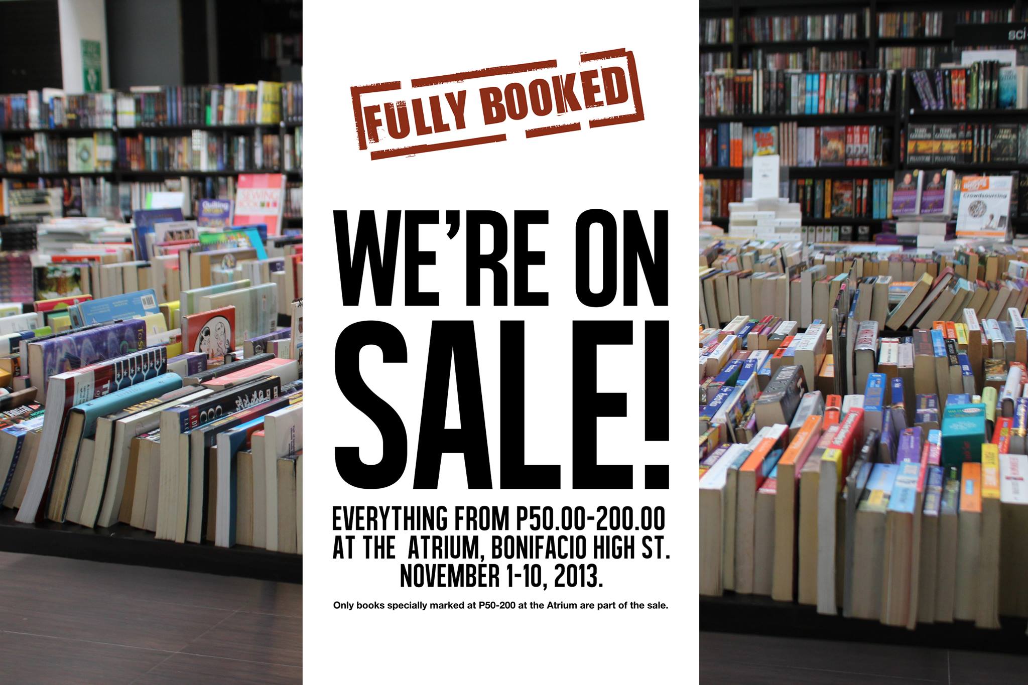 Fully Booked Sale @ Bonifacio High Street November 2013