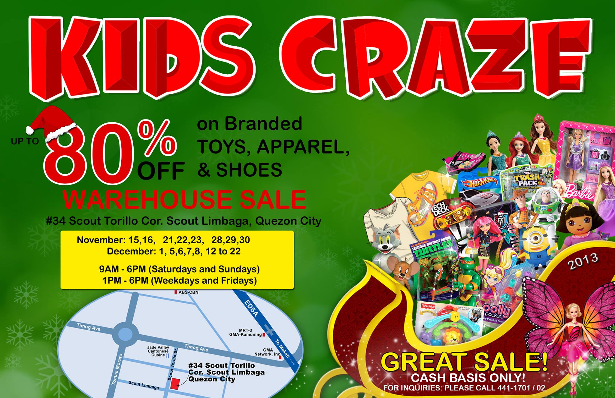 Kids Craze Warehouse Sale November - December 2013