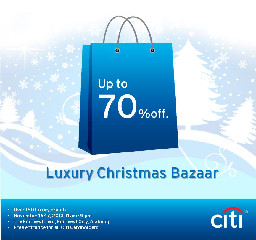 Luxury Christmas Bazaar @ Filinvest Tent November 2013