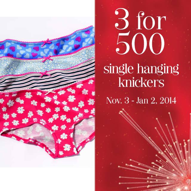 Marks & Spencer Single Hanging Knickers Sale November - January 2013