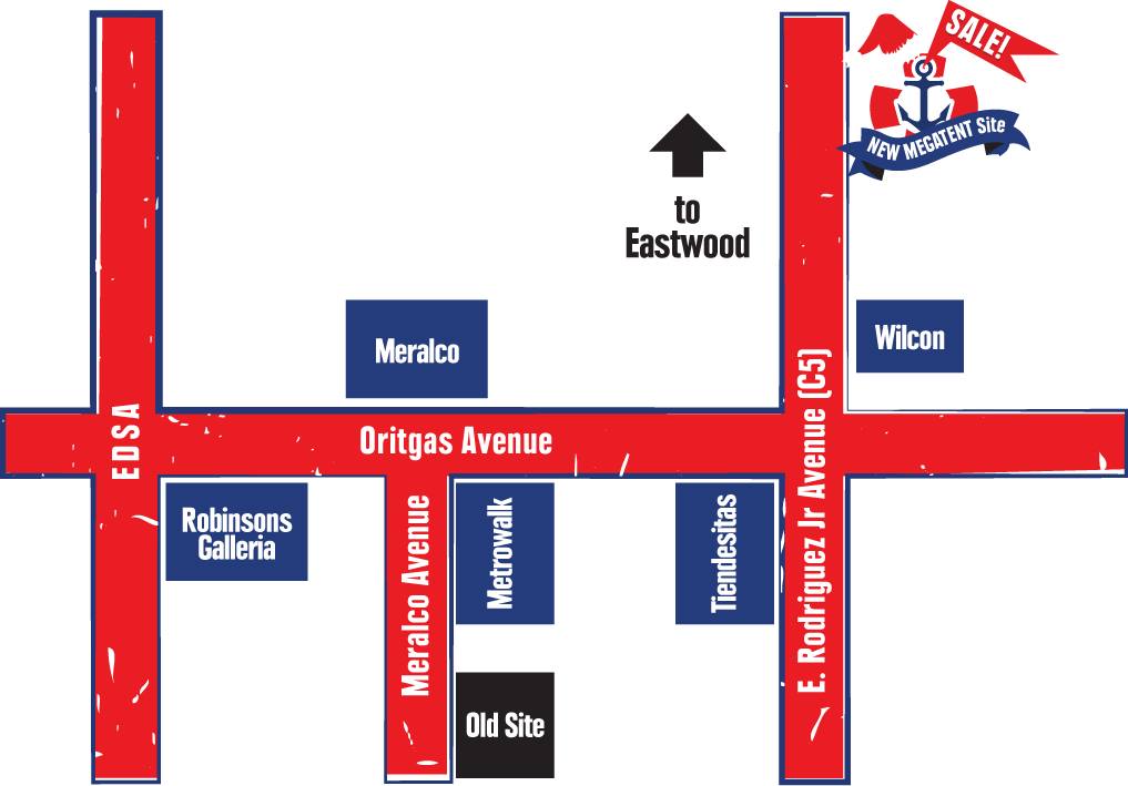 Megatent Location Map