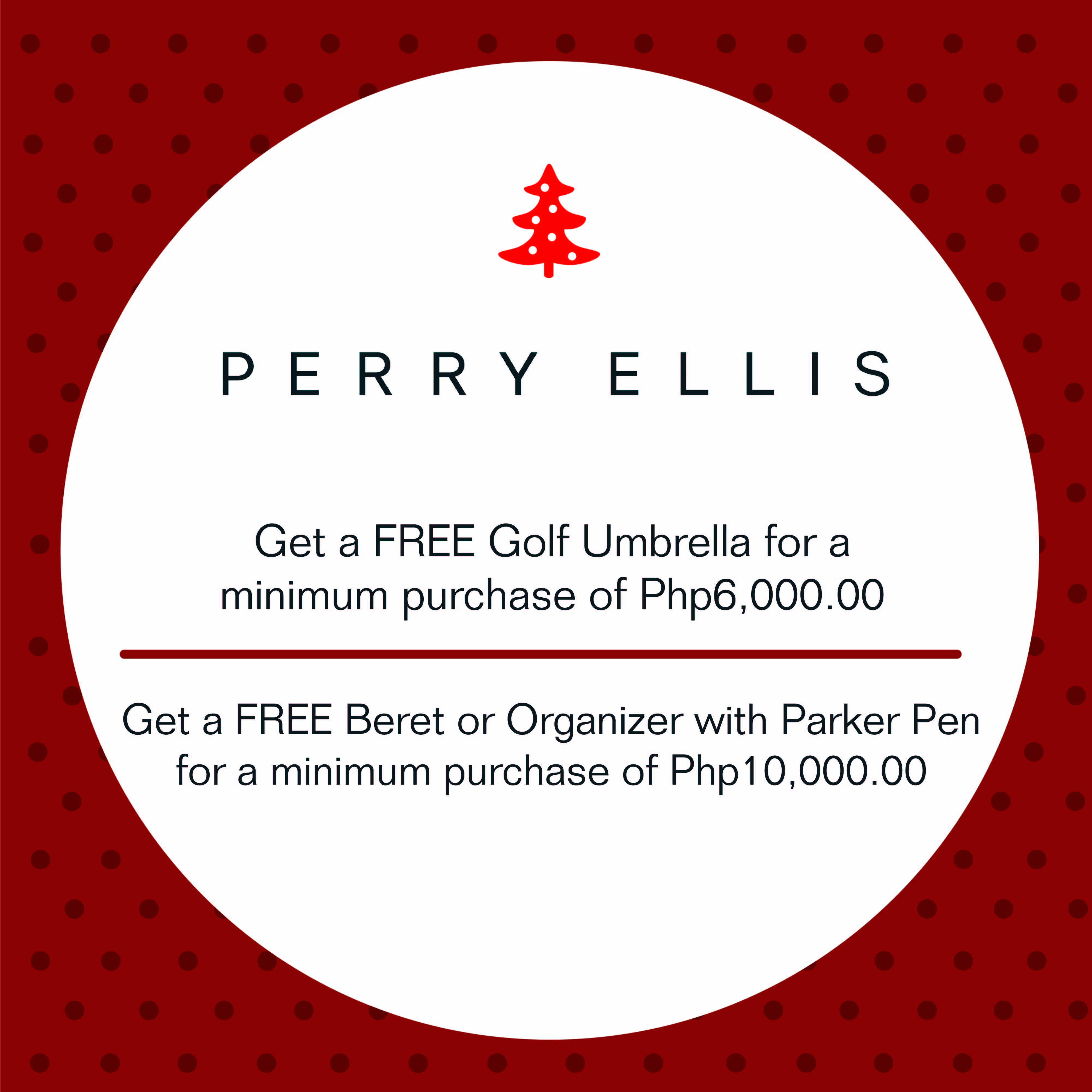 Perry Ellis Christmas Holiday Promo November - December 2013