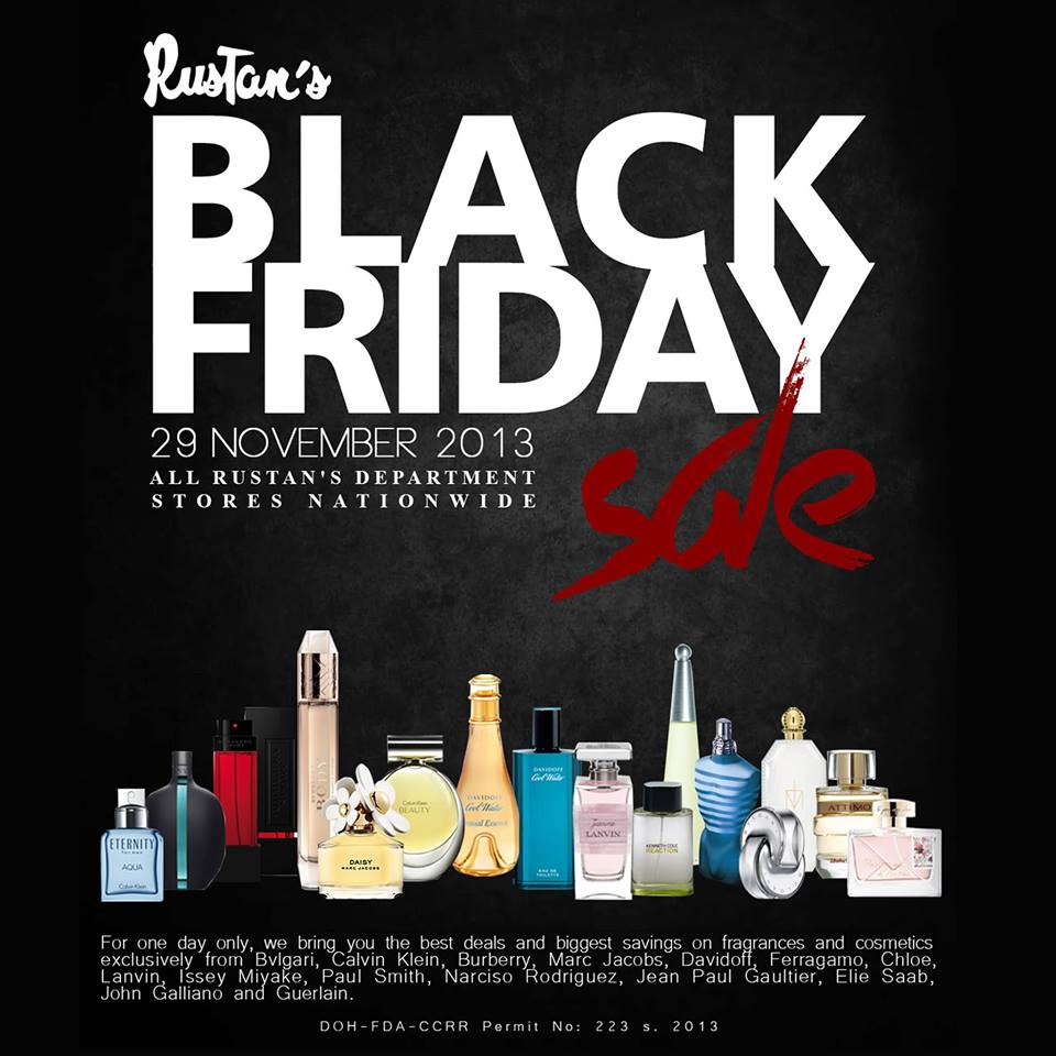 Rustans Black Friday Sale November 2013