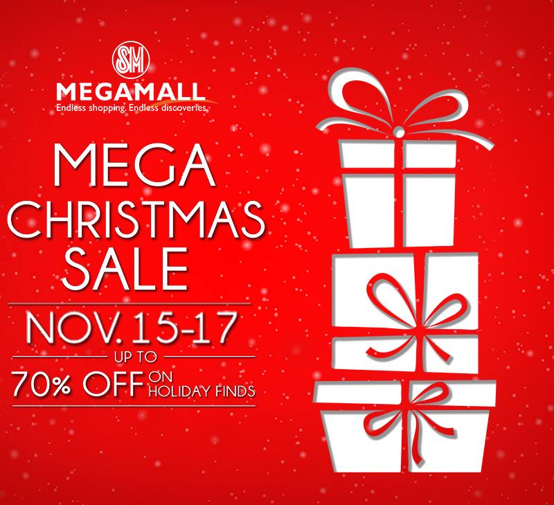 SM Megamall Mega Christmas Sale November 2013