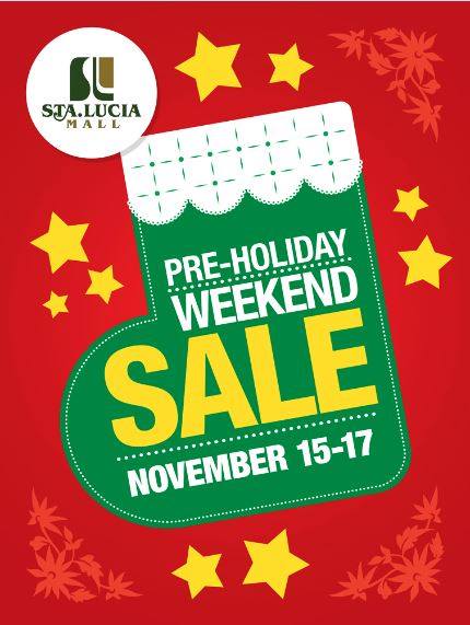 Sta. Lucia Mall Pre-Holiday Sale November 2013