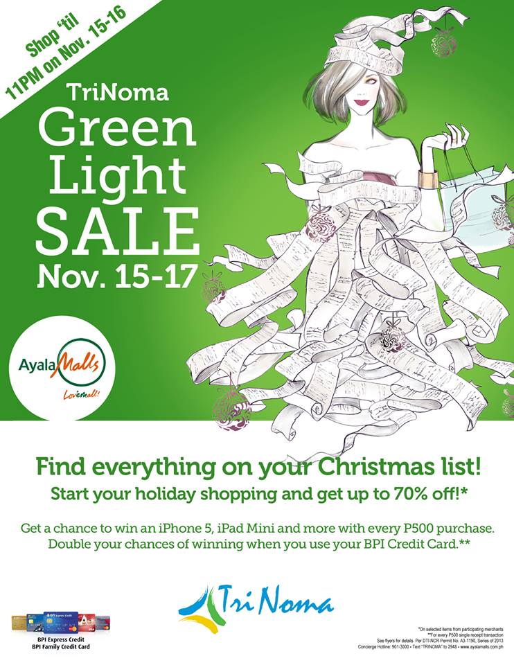 Trinoma Green Light Sale November 2013