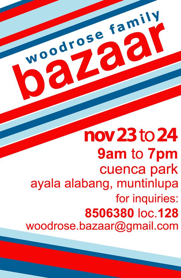 Woodrose Family Bazaar @ Cuenca Park Ayala Alabang November 2013