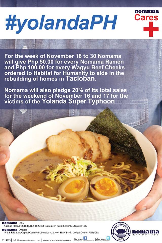 Yolanda Action Weekend - Nomama Ramen November 2013