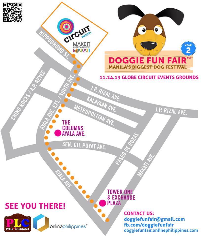 Doggie Fun Fair Location Map