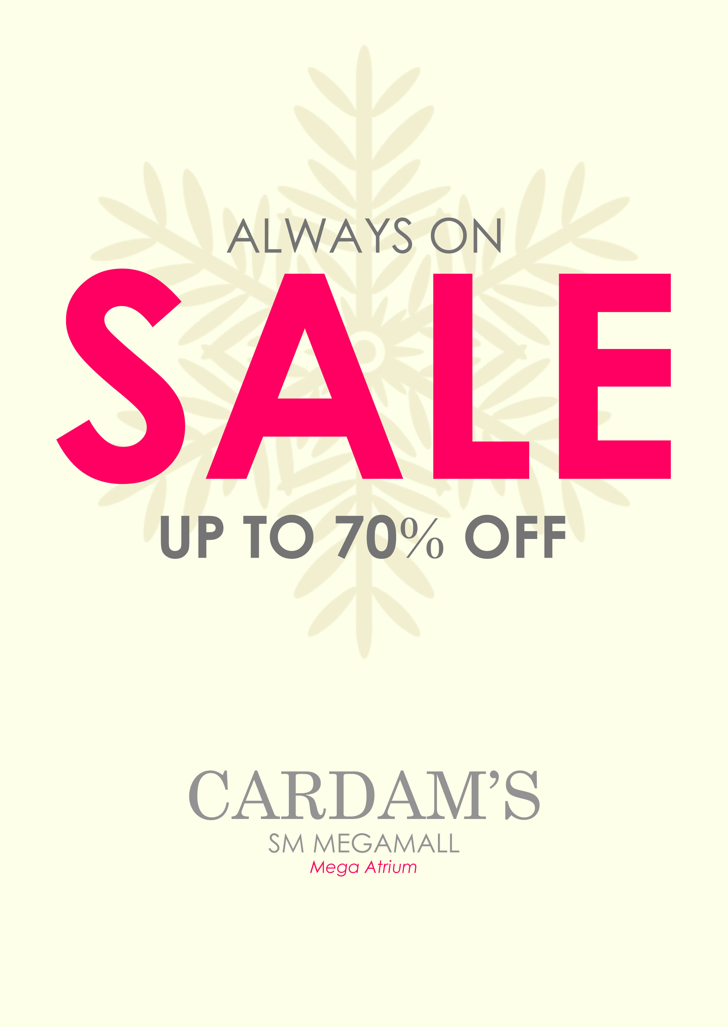 Cardam's Shoes Sale @ SM Megamall December 2013