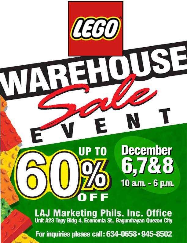 Lego Warehouse Sale @ Topys Place Libis December 2013