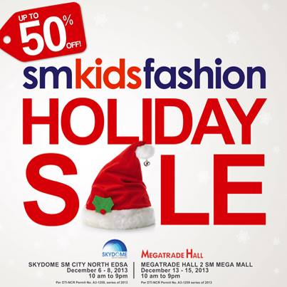 SM Kids Fashion Holiday Sale December 2013