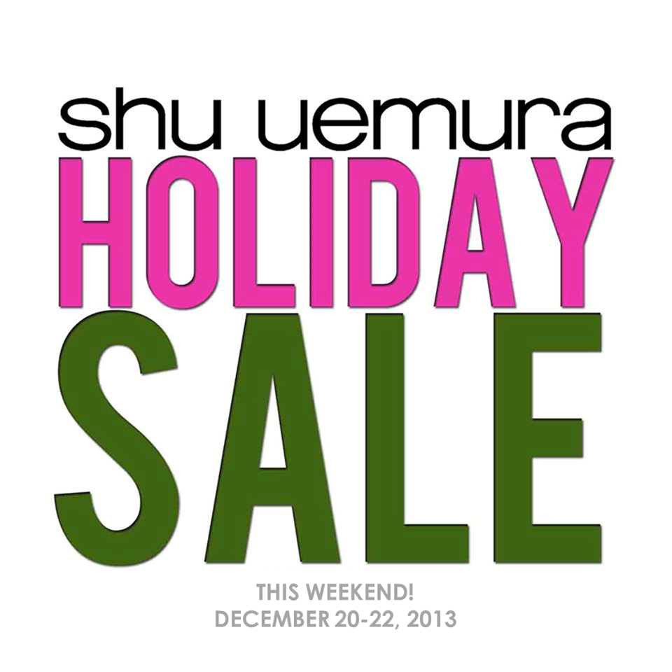Shu Uemura Holiday Sale December 2013