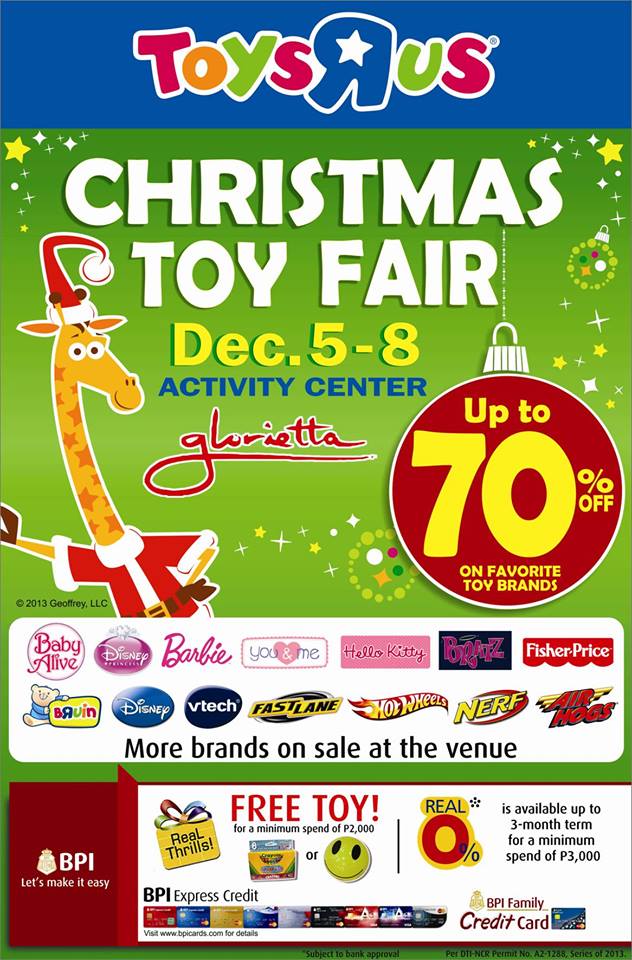 Toys R Us Christmas Toy Fair @ Glorietta December 2013