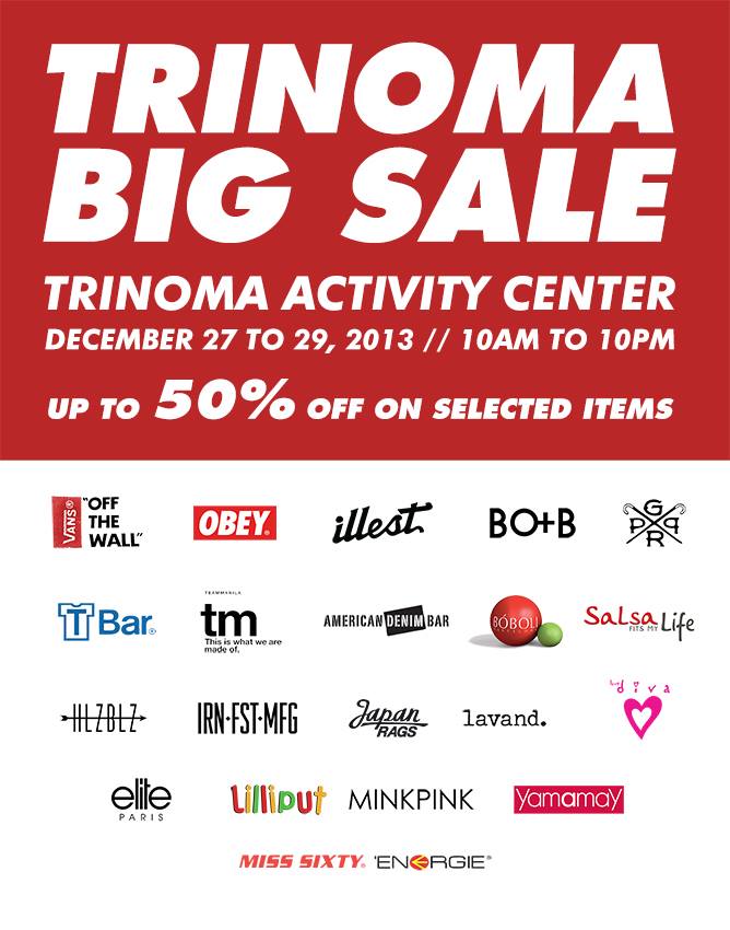 Trinoma Big Sale December 2013