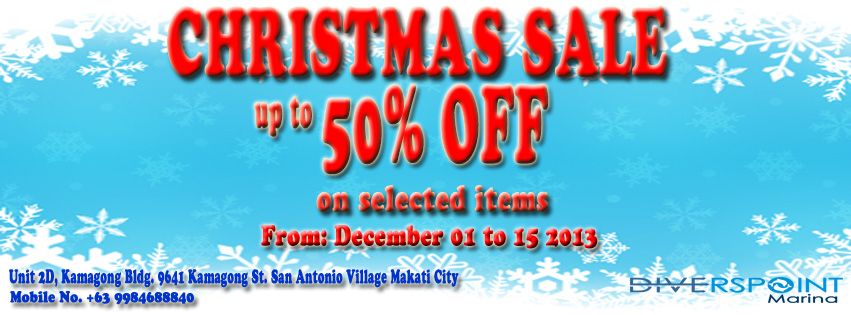 Diverspoint Marina Co. Christmas Sale December 2013