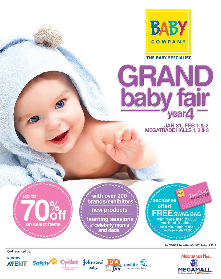 Baby Company Grand Baby Fair @ SM Megatrade Hall  January - February 2014