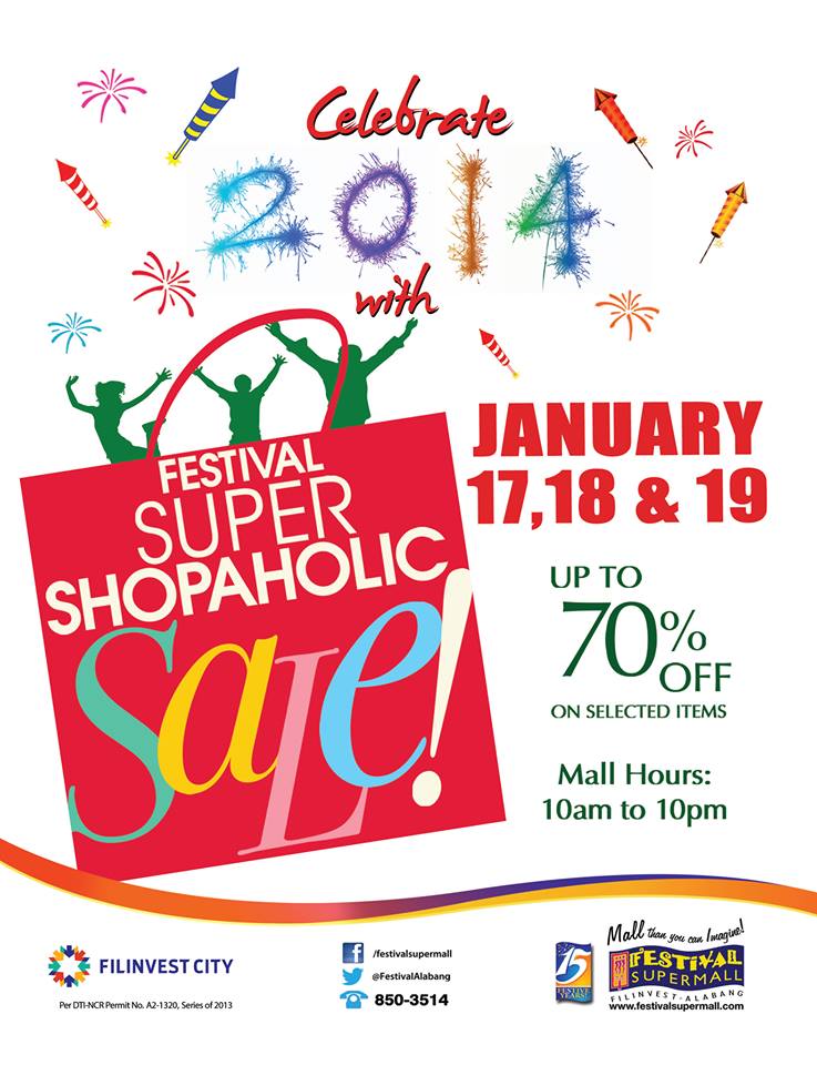 Festival Supermall Super Shopaholic Sale January 2014