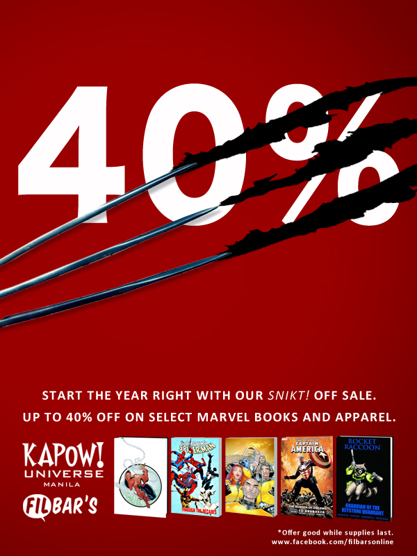 Filbar's and Kapow! Universe Sale January 2014