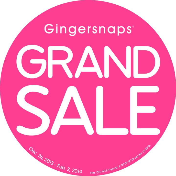 Gingersnaps Grand Sale January - February 2014