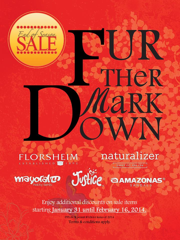 Naturalizer, Florsheim, Amazonas Further Markdowns January - February 2014