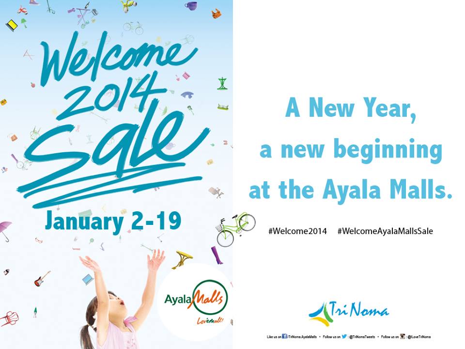 Trinoma Welcome 2014 Sale January 2014