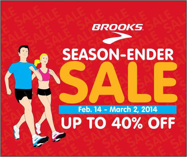 Brooks Season Ender Sale February - March 2014