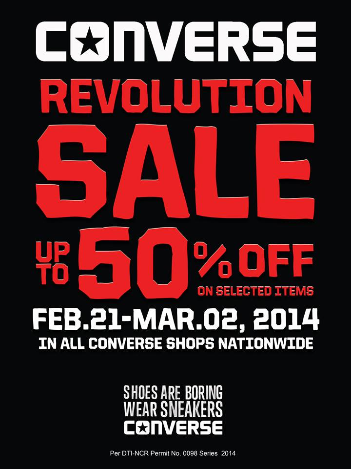 Converse Revolution Sale February - March 2014