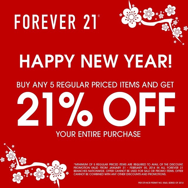 Forever 21 Chinese New Year Special January - February 2014