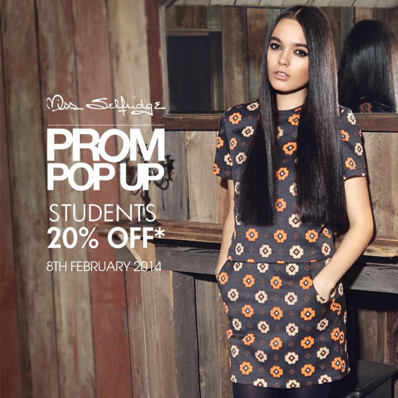 Miss Selfridge Prom Pop Up Sale February 2014