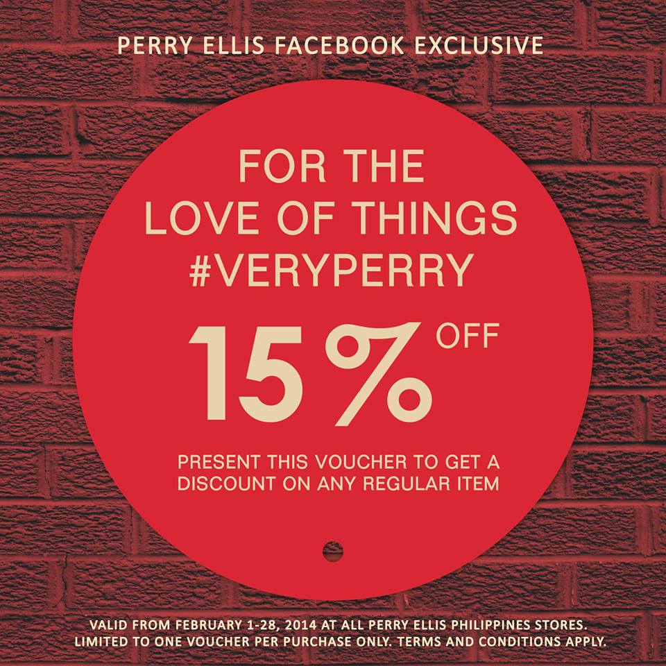 Perry Ellis Digital Discount Coupon February 2014