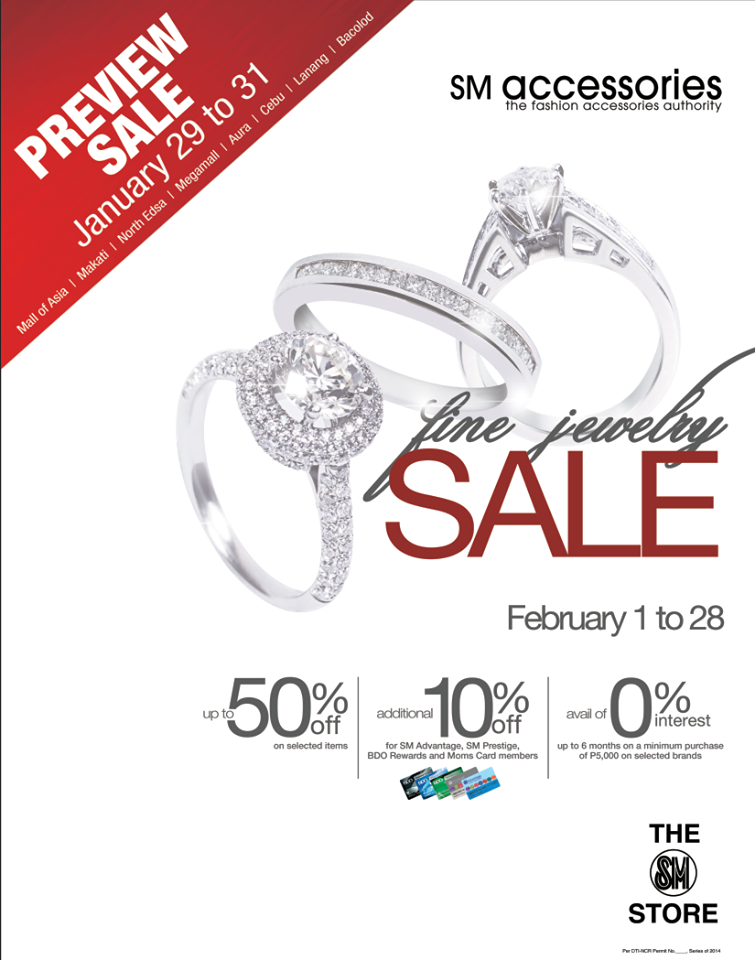 SM Accessories Fine Jewelry Sale February 2014
