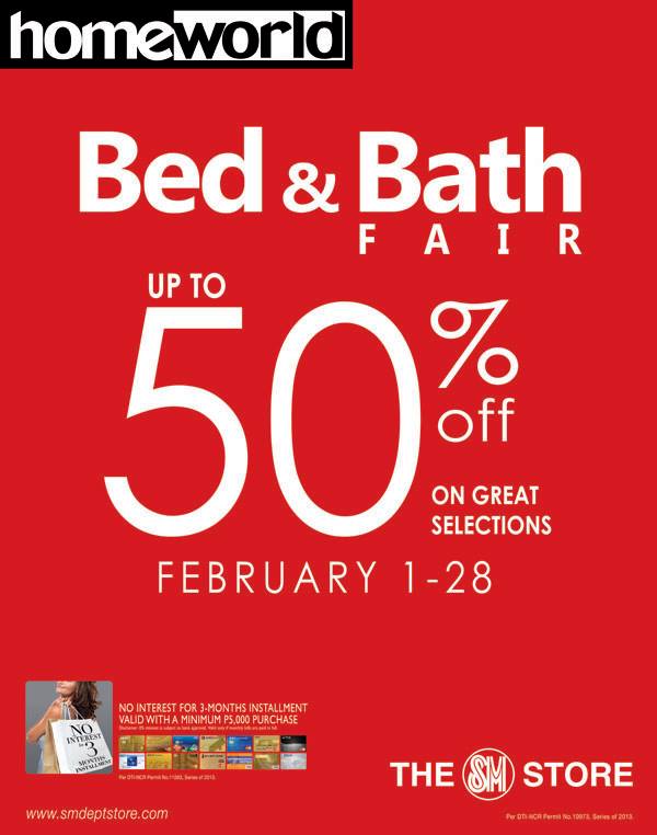 SM Homeworld Bed & Bath Fair February 2014