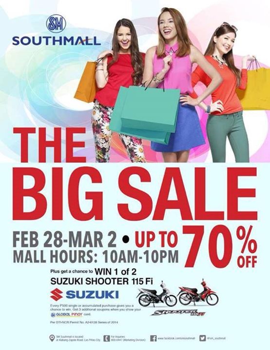 SM Southmall The Big Sale February - March 2014