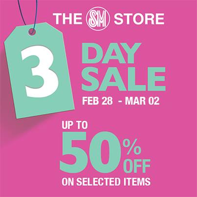 The SM Store 3-Day Sale February - March 2014