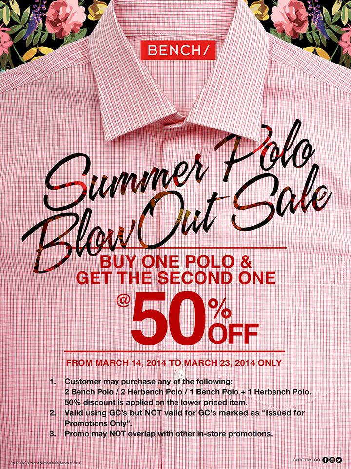 Bench Summer Polo Blow Out Sale March 2014