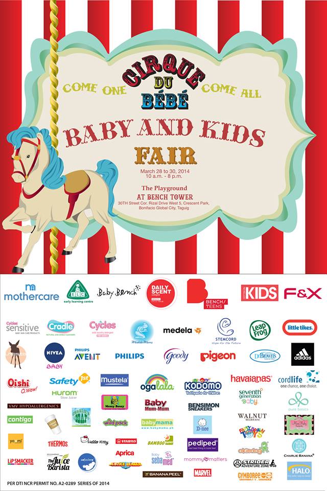 Cirque Du Bebe Baby and Kids Fair @ Bench Tower, BGC March 2014