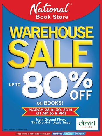 National Book Store Warehouse Sale @ The District-Ayala Imus March 2014