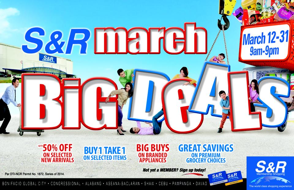 S&R March Big Deals March 2014