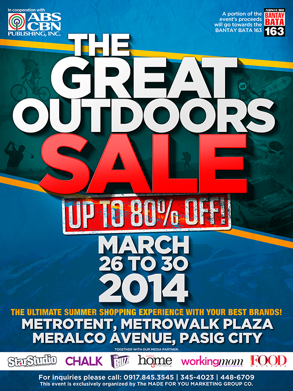 The Great Outdoors Sale @ Metrotent, Metrowalk March 2014