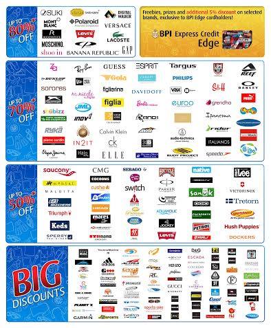 BPI Big Summer Outlet Sale 2014 Participating Brands