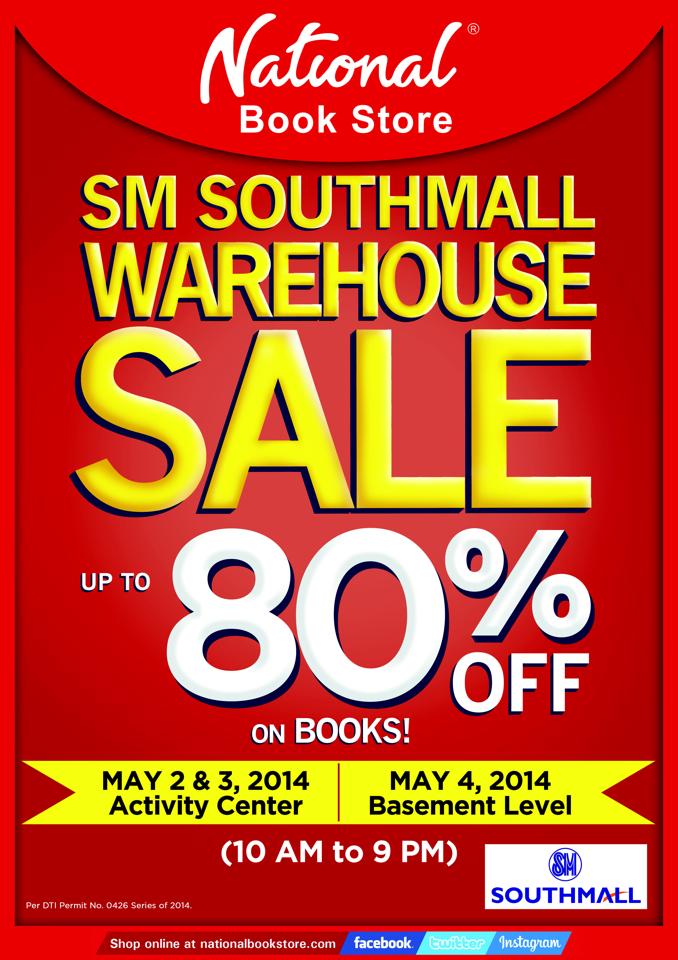 National Book Store Warehouse Sale @ SM Southmall May 2014