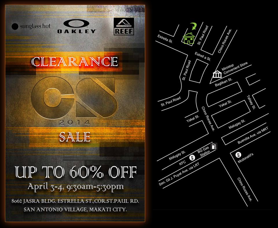 Oakley, Reef, Sunglass Hut Clearance Sale April 2014