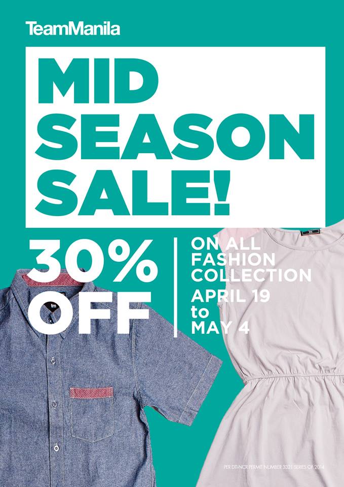 TeamManila Mid-Season Sale April - May 2014