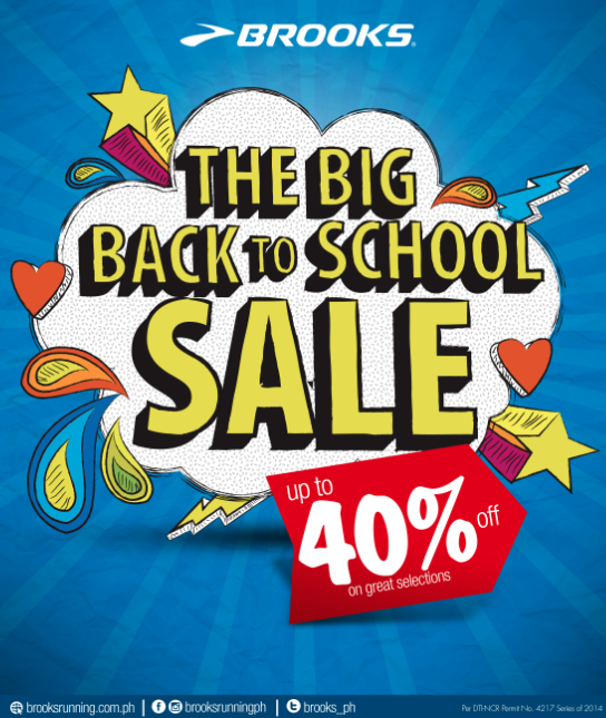 Brooks The Big Back to School Sale May - June 2014