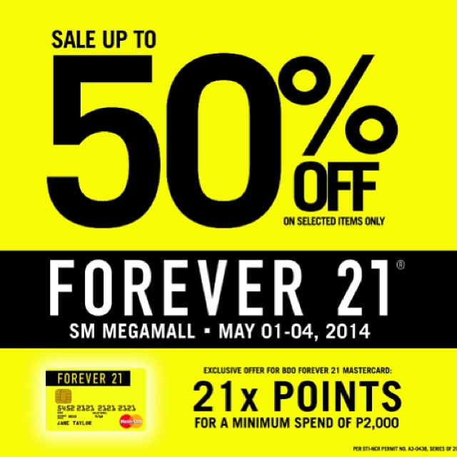 Forever 21 Sale @ SM Megamall May 2014